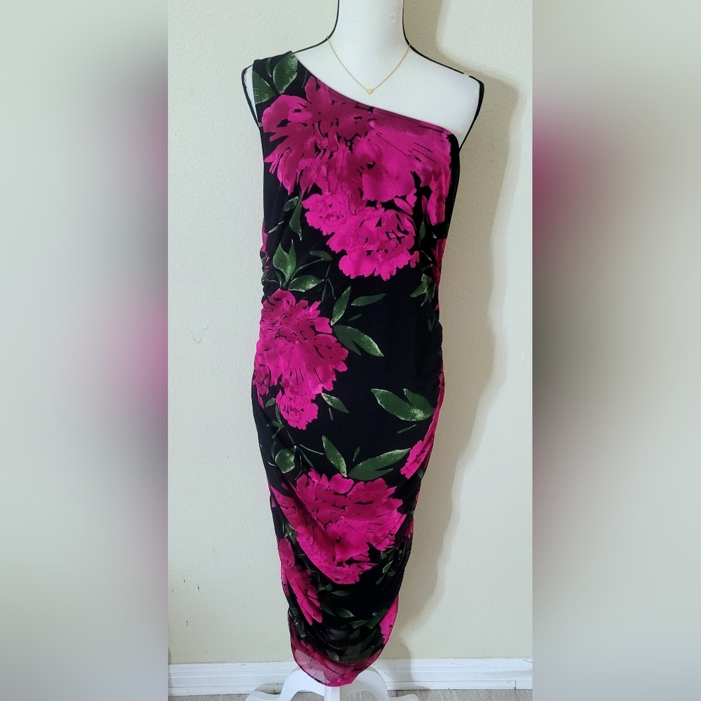 Fashion Nova Floral Midi Dress - Picture 2 of 5